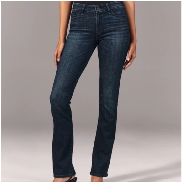 Abercombie & Fitch Jeans A&F Bootcut Jeans size 25 x 33 dark wash - Picture 1 of 13